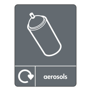Aerosols Recycling Sign (WRAP)