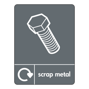 Scrap Metal Recycling Sign (WRAP)