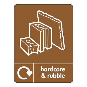Hardcore & Rubble Recycling Sign (WRAP)