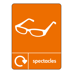 Spectacles Recycling Sign (WRAP)