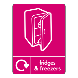 Fridges & Freezers Recycling Sign (WRAP)
