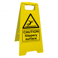Caution Slippery Surface Floor Stand