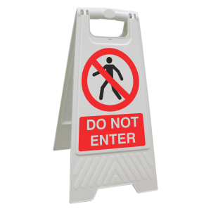 Do Not Enter Floor Stand