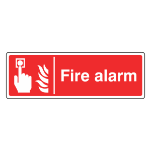 Fire Alarm Sign (Landscape)