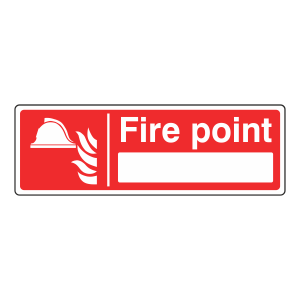 Fire Point Sign with Blank (Landscape)