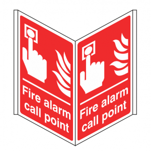 Fire Alarm Call Point Projecting Sign