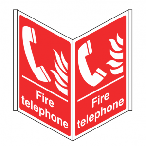 Fire Telephone Projecting Sign