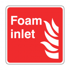 Foam Inlet Sign