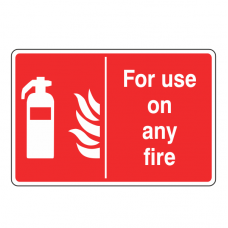 For Use on Any Fire Sign