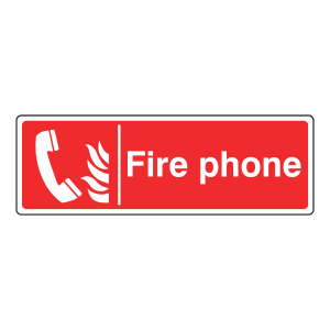 Fire Phone Sign (Landscape)