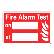 Fire Alarm Test Sign