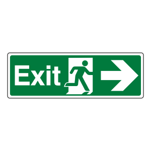 Exit Arrow Right Sign