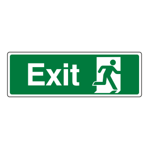 Final Exit Man Right Sign