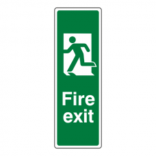 Final Fire Exit Man Left Sign (Portrait)