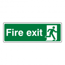Final Fire Exit Man Right Sign