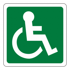 Wheelchair Man Right Sign (logo)