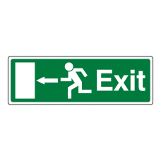 EC Exit Arrow Left Sign
