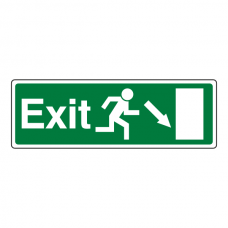 EC Exit Arrow Down Right Sign