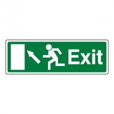 EC Exit Arrow Up Left Sign