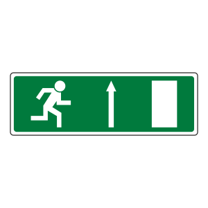 Fire Exit Arrow Up Luminere Sign