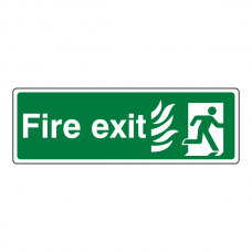 NHS Final Fire Exit Man Right Sign
