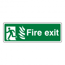 NHS Final Fire Exit Man Left Sign