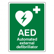 Automated External Defibrillator Sign (Portrait)