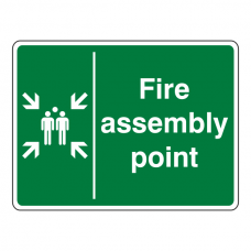 Fire Assembly Point With Family Sign