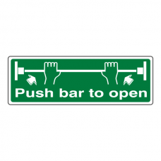 Push Bar To Open Sign (Landscape)