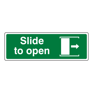 Slide To Open Right Sign (Landscape)