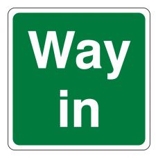 Way In Square Sign