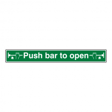 Push Bar To Open Sign (Long Landscape)