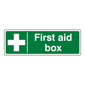 First Aid Box Sign (Landscape)