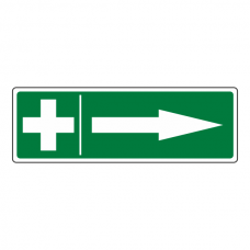 First Aid Arrow Right Sign (Landscape)