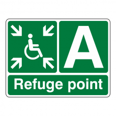 Refuge Point With Letter Sign
