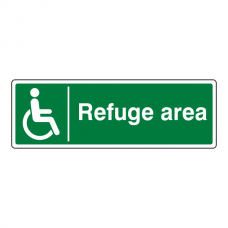 Refuge Area Sign (Landscape)