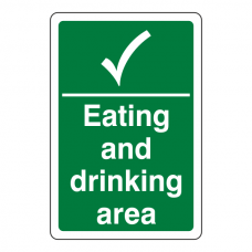 Eating and Drinking Area Sign
