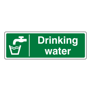 Drinking Water Sign (Landscape)