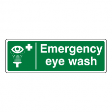 Emergency Eye Wash Sign (Landscape)