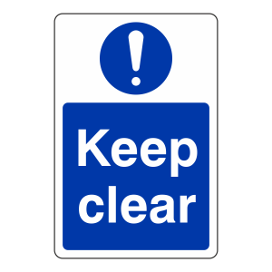 Keep Clear Sign (Portrait)