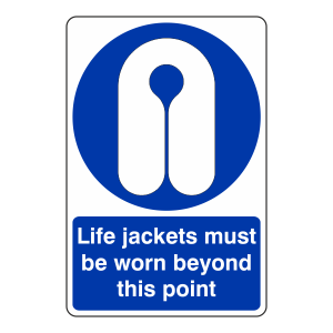 Life Jackets Must Be Worn Sign