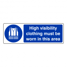 High Visibility Clothing Must Be Worn Sign (Landscape)