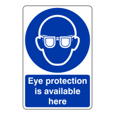 Eye Protection is Available Here Sign