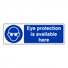 Eye Protection Is Available Here Sign (Landscape)