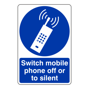 Switch Mobile Phone Off Or To Silent Sign