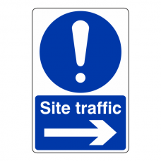 Site Traffic Arrow Right Sign