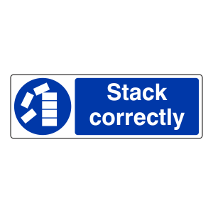 Stack Correctly Sign (Landscape)