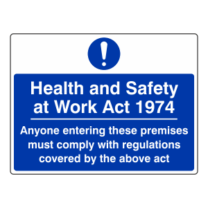 Health & Safety At Work Act 1974 Sign (Large Landscape)