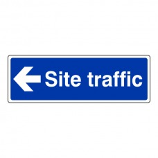 Site Traffic Arrow Left Sign (Landscape)