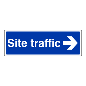 Site Traffic Arrow Right Sign (Landscape)